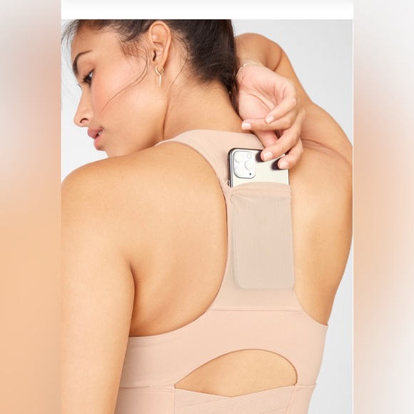 Fabletics On-The-Go Midi Medium Impact Sports Bra Medium - Picture 4 of 7